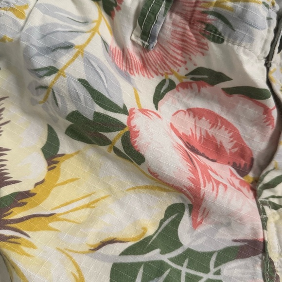 Lucky Brand Tropical Floral Print Capri Cargo Pants, Sz 12 - Picture 2 of 16